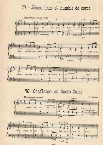 Jésus doux et humble de coeur Partition gratuite